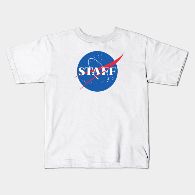 NASA Staff Logo Kids T-Shirt by HIDENbehindAroc